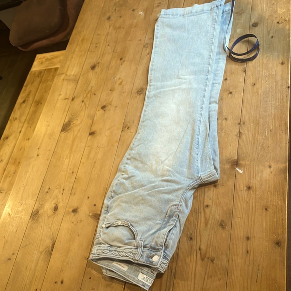 Judy Blue size 14W Fiona Hi Rise Braided waist jean used good condition. Women
